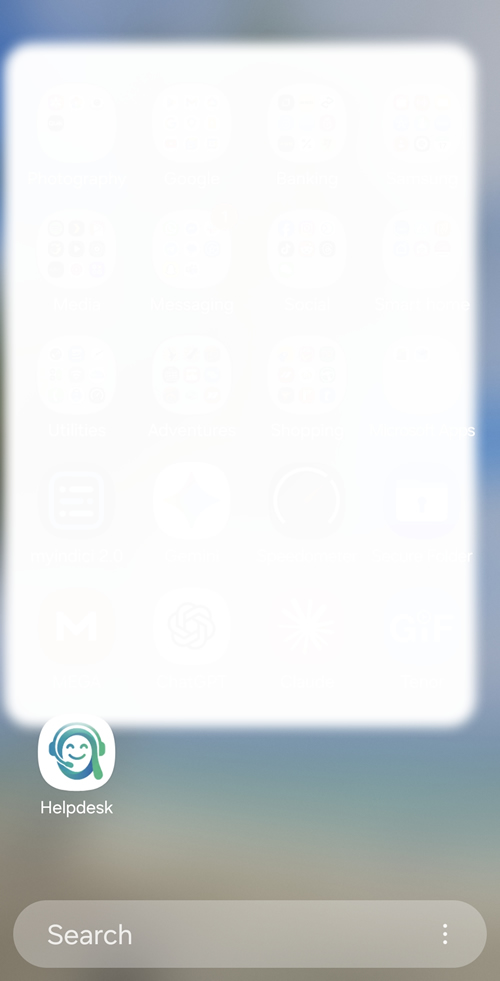 Android Chrome install menu